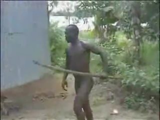 First-rate teruk mentah keras warga afrika hutan seks / persetubuhan!