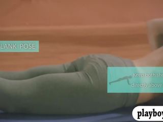 Elképesztő jóga lessons -val hatalmas csöcsök trainer khloe terae
