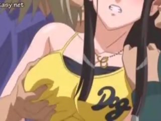 Brunet anime jana gets rubbed