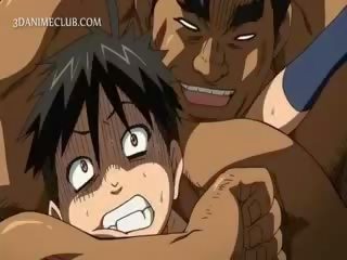 Gergasi wrestler tegar seks / persetubuhan yang manis anime adolescent