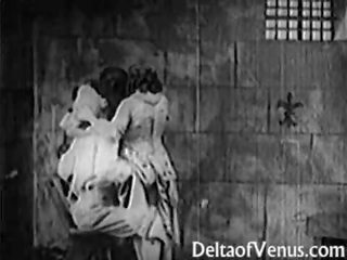 고대의 프랑스의 더러운 비디오 1920s - bastille 일