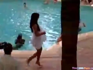 Great Strip video At The Pool