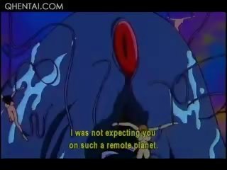 Telanjang sangat menarik animasi pornografi putri hubungan intim monster panjang tentakel