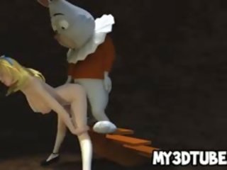 3D Alice In Wonderland Gets Fucked By The White Rabbit
