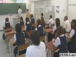 Nový japonské prevod študent ide nahý v školské cfnm
