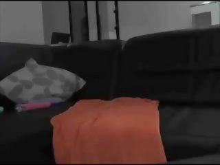 Perky Teen Masturbating On Couch