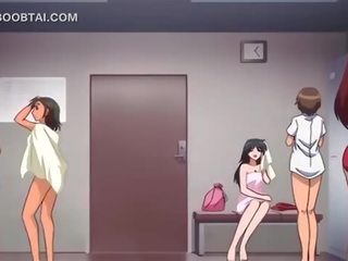 Groß titted anime erwachsene klammer bombe jumps peter auf die gang