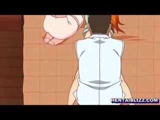 Giapponese hentai prende massaggio in suo anale e fica da medico uomo