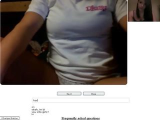 Prsatá webkamera mladý žena chatování