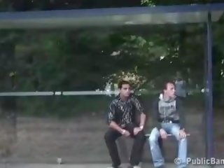 Publiek xxx video- video- extreem bus stoppen trio