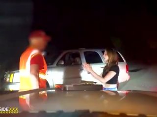 Roadside - Outdoor POV roadside sex movie with a mechanic